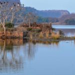 Hikezy-Reflection-of-beautiful-scenery-in-the-middle-of-the-lake-of-Ranthambore-national-park