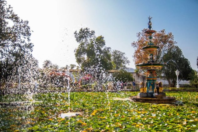 Hikezy - Saheliyon Ki Bari (Garden of maids) beautiful gardens and a major tourist destination in Udaipur.garden is located on the banks of Fateh Sagar Lake, Udaipur, Rajasthan, India